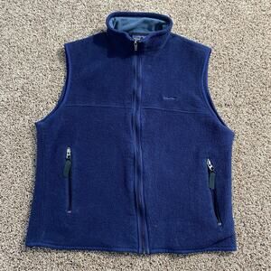 Vintage Patagonia Synchilla Vest Blue Full Zip Made in USA Size Large Gorpcore